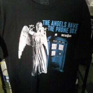 Large Mens Doctor Who Angels,Tartis & New Doctor T-shirt--No Tags-Good Condition